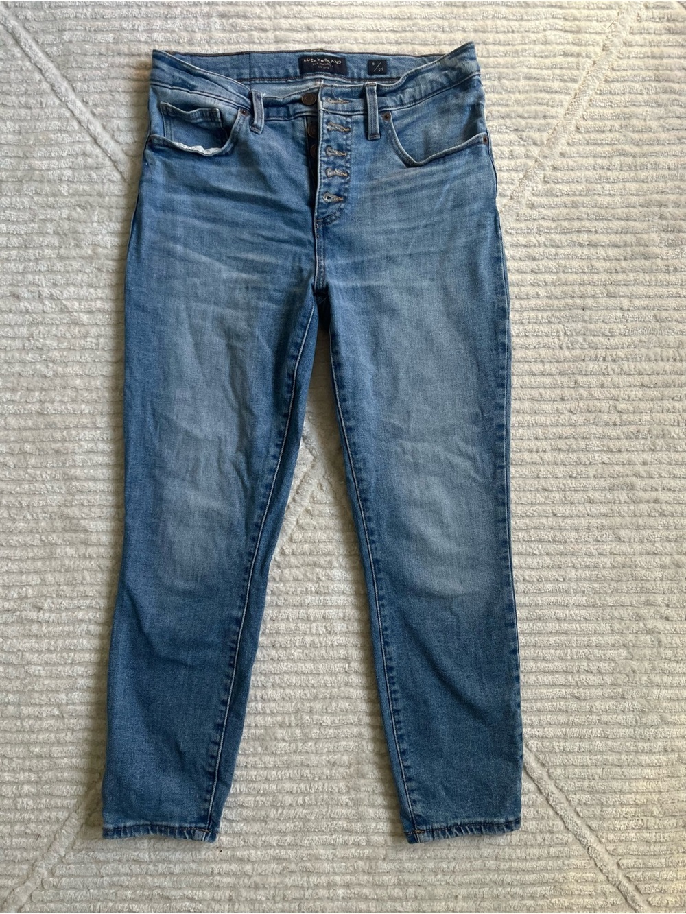 Lucky Brand Mid Rise Crop Ava Skinny Jeans